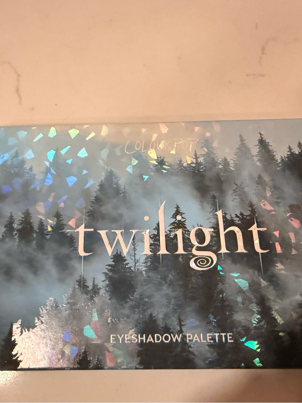 Colourpop Twilight Eyeshadow Palette - Holographic Blue and Black